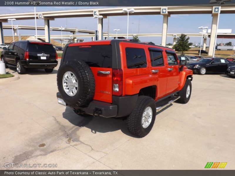 Sonoma Red Metallic / Ebony Black 2008 Hummer H3