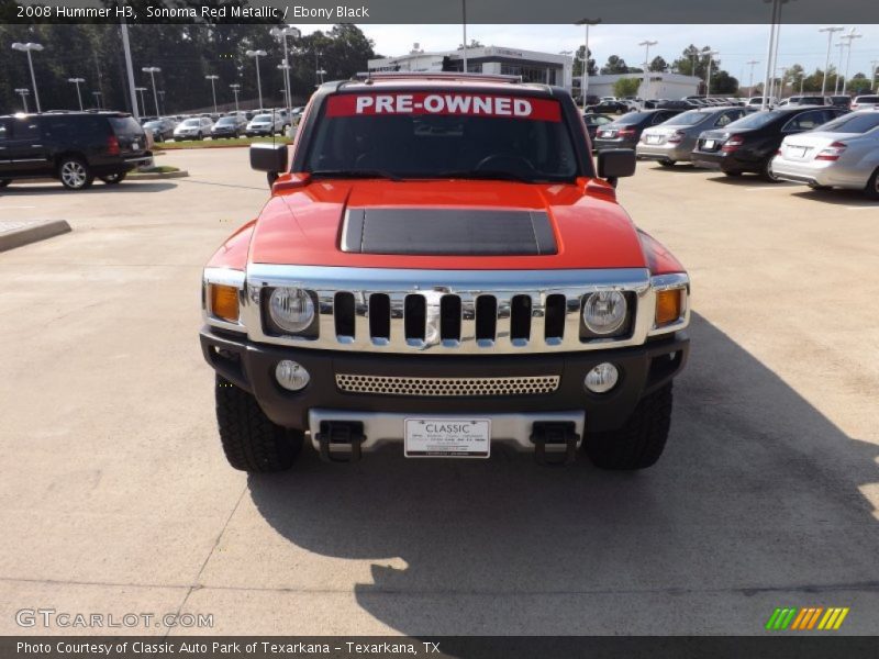 Sonoma Red Metallic / Ebony Black 2008 Hummer H3