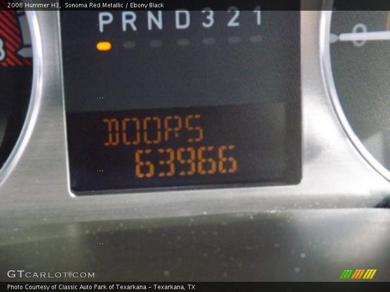 Sonoma Red Metallic / Ebony Black 2008 Hummer H3