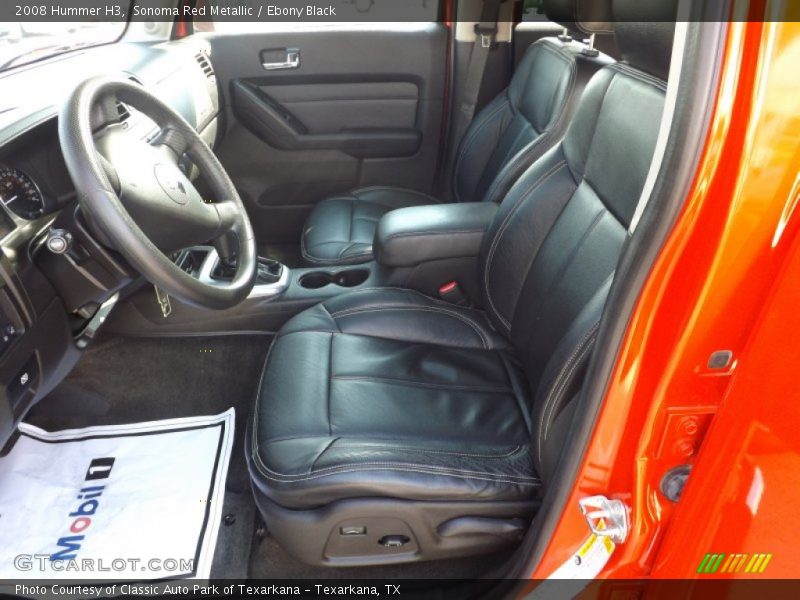 Sonoma Red Metallic / Ebony Black 2008 Hummer H3