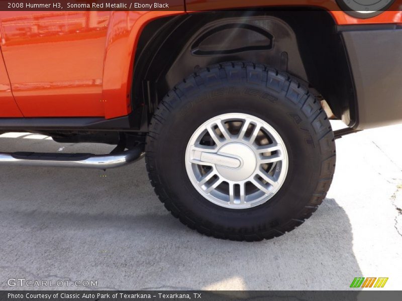 Sonoma Red Metallic / Ebony Black 2008 Hummer H3