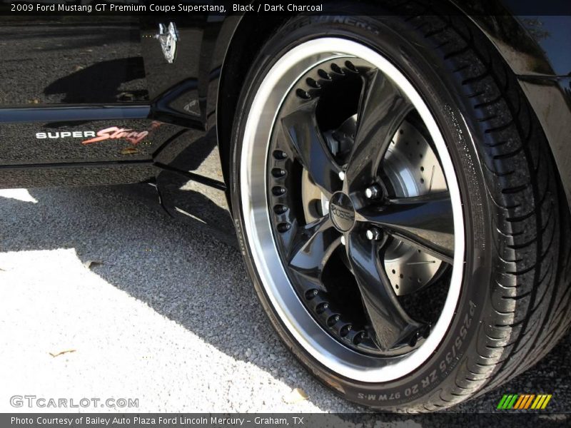 Black / Dark Charcoal 2009 Ford Mustang GT Premium Coupe Superstang