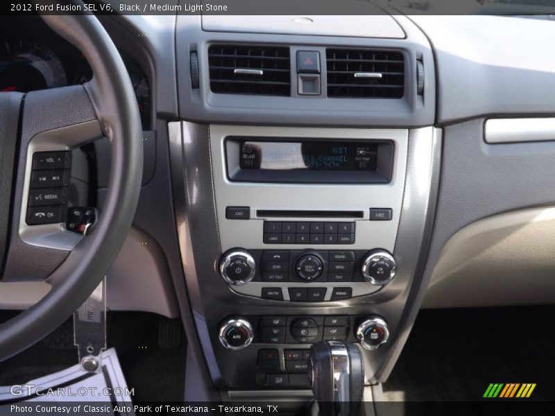 Black / Medium Light Stone 2012 Ford Fusion SEL V6