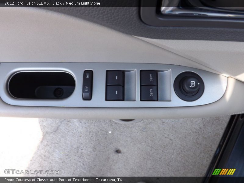 Black / Medium Light Stone 2012 Ford Fusion SEL V6
