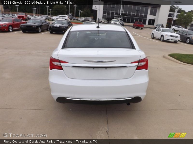 Bright White / Black 2012 Chrysler 200 LX Sedan