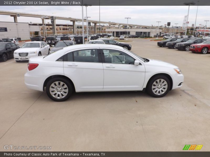 Bright White / Black 2012 Chrysler 200 LX Sedan