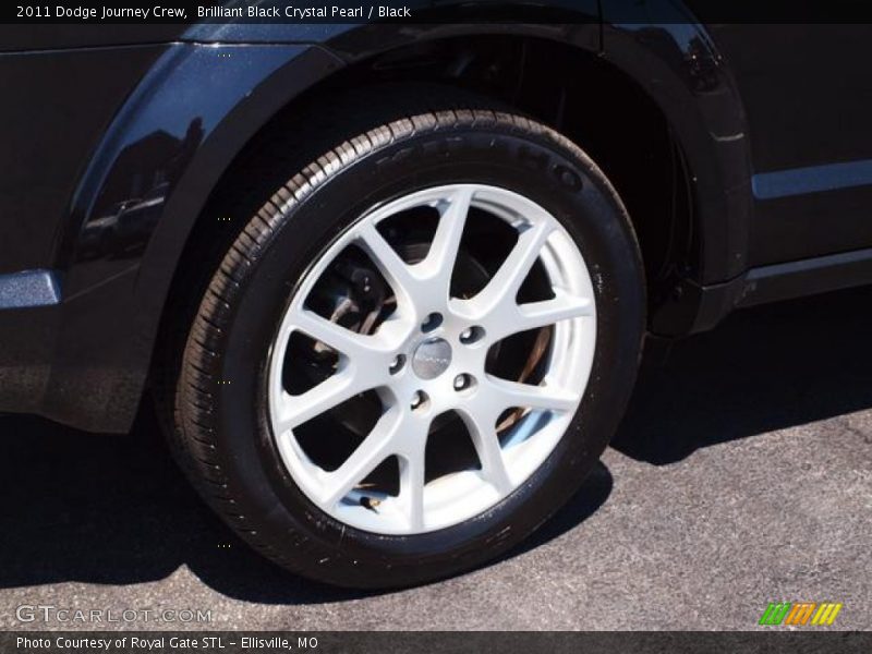 Brilliant Black Crystal Pearl / Black 2011 Dodge Journey Crew