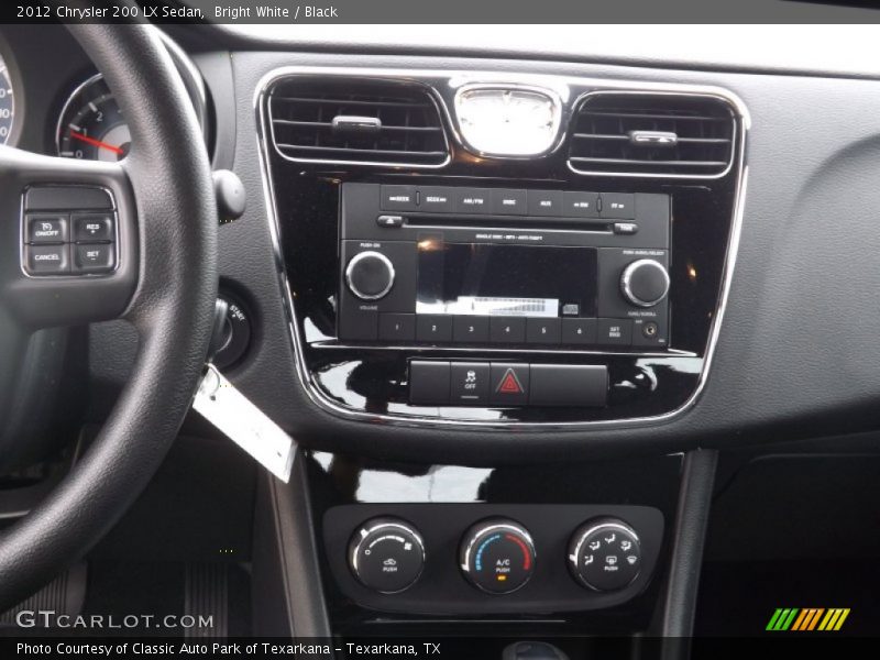 Bright White / Black 2012 Chrysler 200 LX Sedan