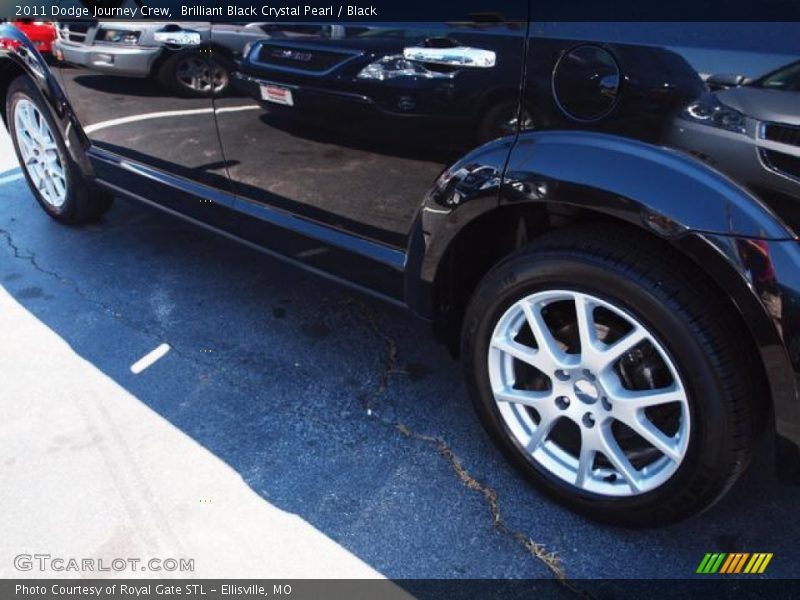 Brilliant Black Crystal Pearl / Black 2011 Dodge Journey Crew