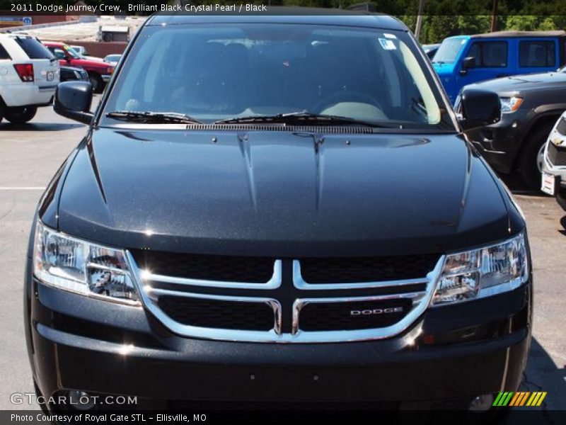 Brilliant Black Crystal Pearl / Black 2011 Dodge Journey Crew