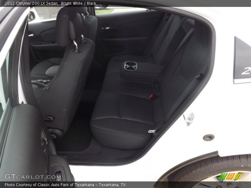 Bright White / Black 2012 Chrysler 200 LX Sedan