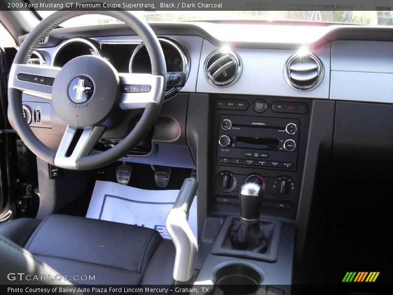 Black / Dark Charcoal 2009 Ford Mustang GT Premium Coupe Superstang