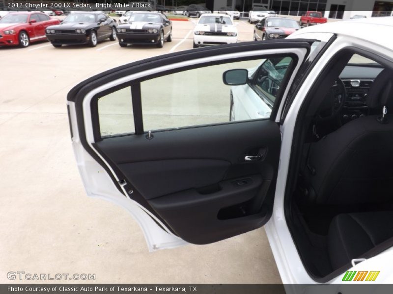 Bright White / Black 2012 Chrysler 200 LX Sedan