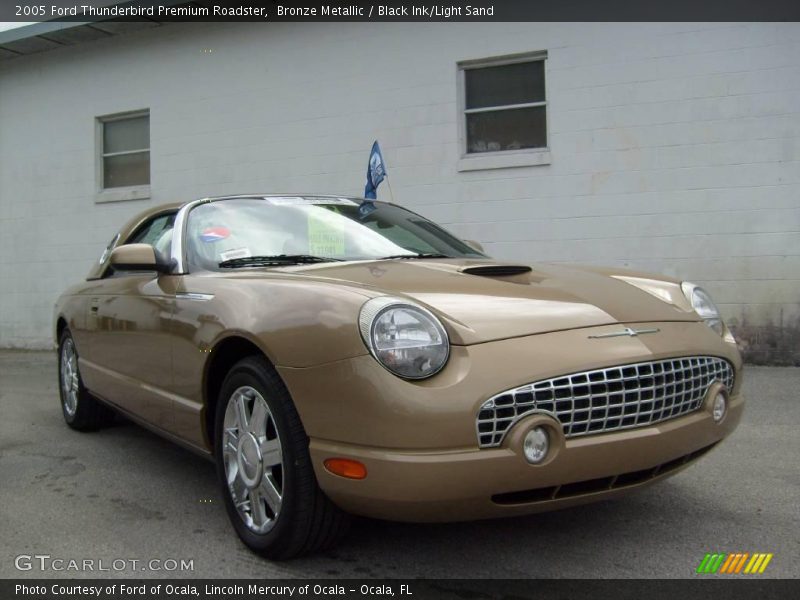 Bronze Metallic / Black Ink/Light Sand 2005 Ford Thunderbird Premium Roadster