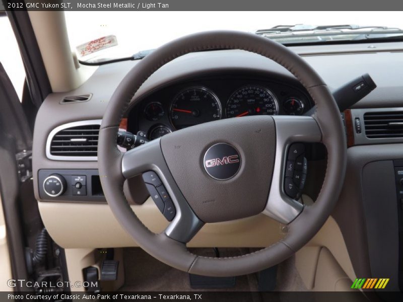 Mocha Steel Metallic / Light Tan 2012 GMC Yukon SLT