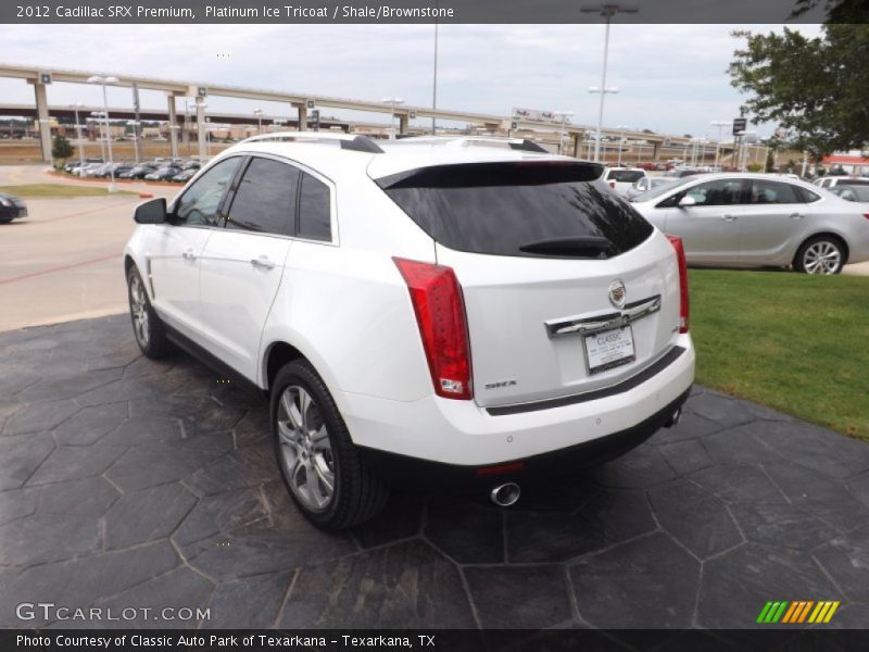 Platinum Ice Tricoat / Shale/Brownstone 2012 Cadillac SRX Premium