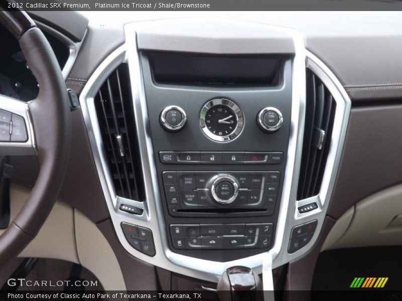 Platinum Ice Tricoat / Shale/Brownstone 2012 Cadillac SRX Premium