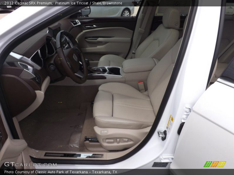 Platinum Ice Tricoat / Shale/Brownstone 2012 Cadillac SRX Premium