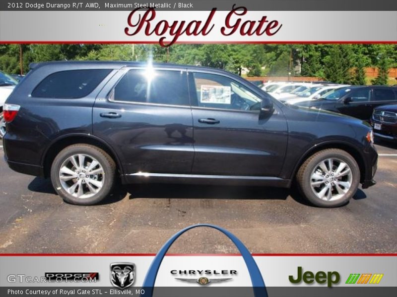 Maximum Steel Metallic / Black 2012 Dodge Durango R/T AWD