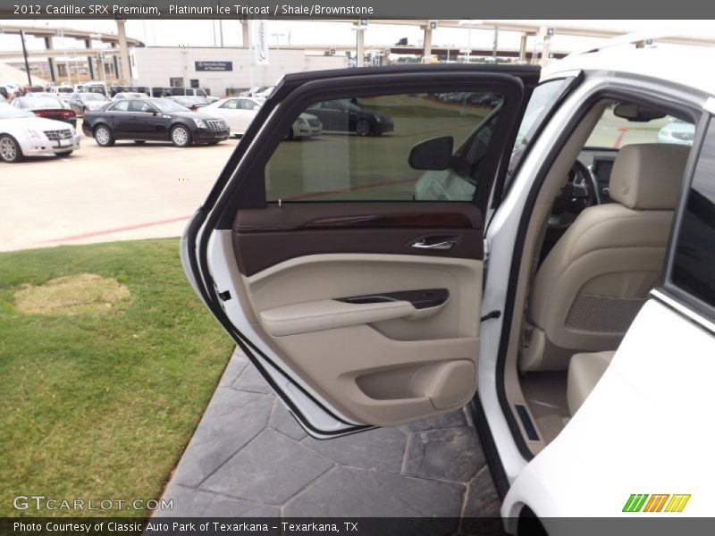 Platinum Ice Tricoat / Shale/Brownstone 2012 Cadillac SRX Premium