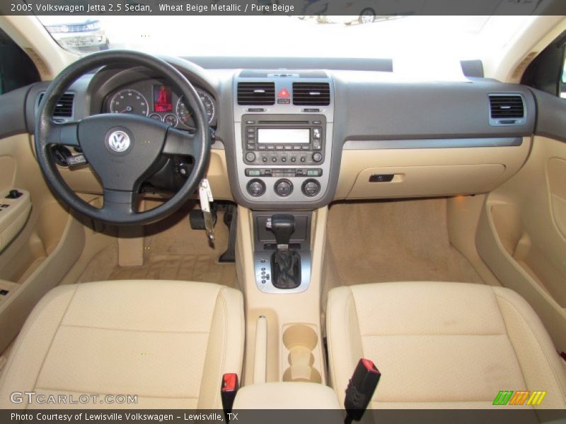 Wheat Beige Metallic / Pure Beige 2005 Volkswagen Jetta 2.5 Sedan