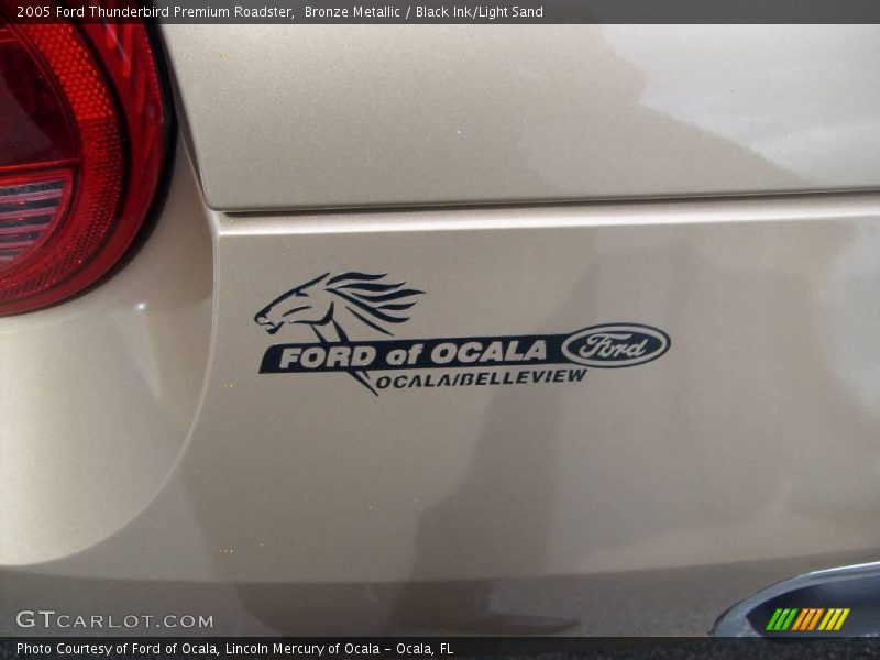 Bronze Metallic / Black Ink/Light Sand 2005 Ford Thunderbird Premium Roadster