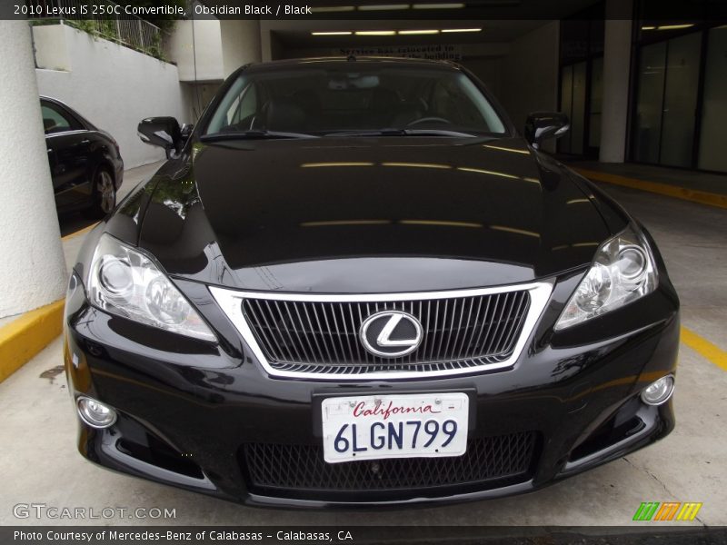 Obsidian Black / Black 2010 Lexus IS 250C Convertible