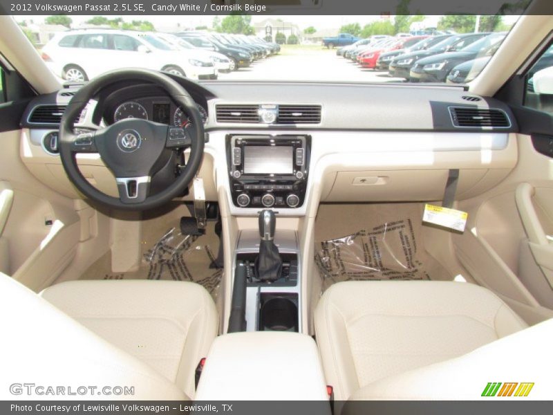 Candy White / Cornsilk Beige 2012 Volkswagen Passat 2.5L SE