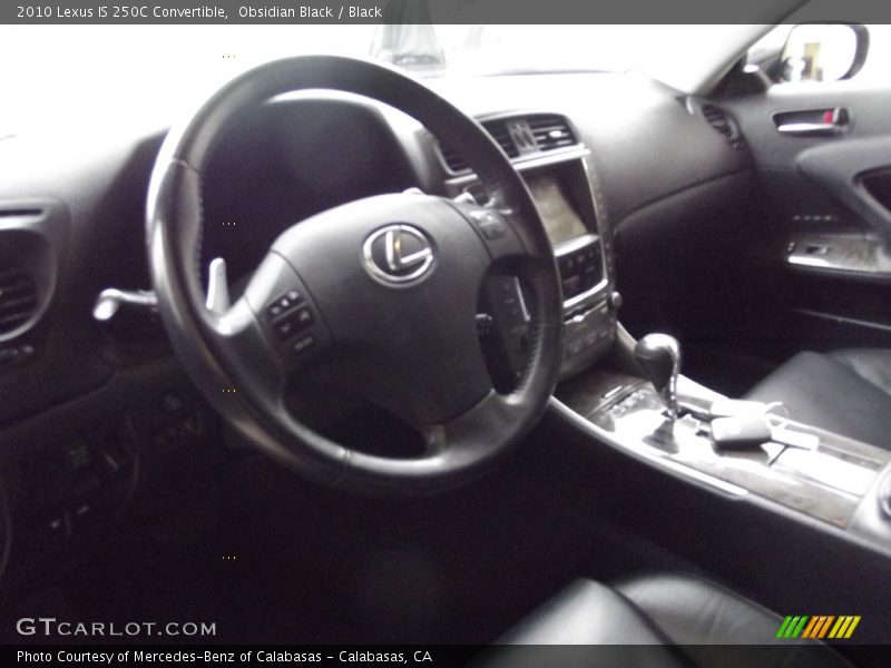 Obsidian Black / Black 2010 Lexus IS 250C Convertible