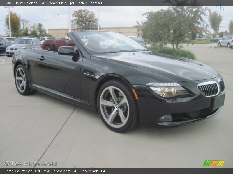 Jet Black / Chateau 2008 BMW 6 Series 650i Convertible