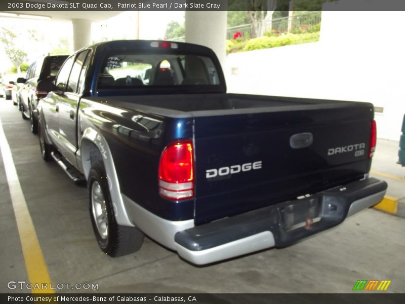 Patriot Blue Pearl / Dark Slate Gray 2003 Dodge Dakota SLT Quad Cab