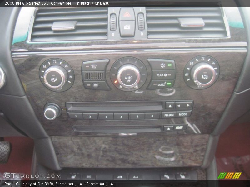 Controls of 2008 6 Series 650i Convertible