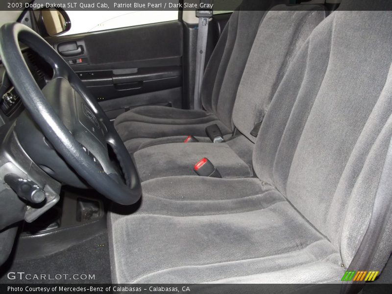 Patriot Blue Pearl / Dark Slate Gray 2003 Dodge Dakota SLT Quad Cab