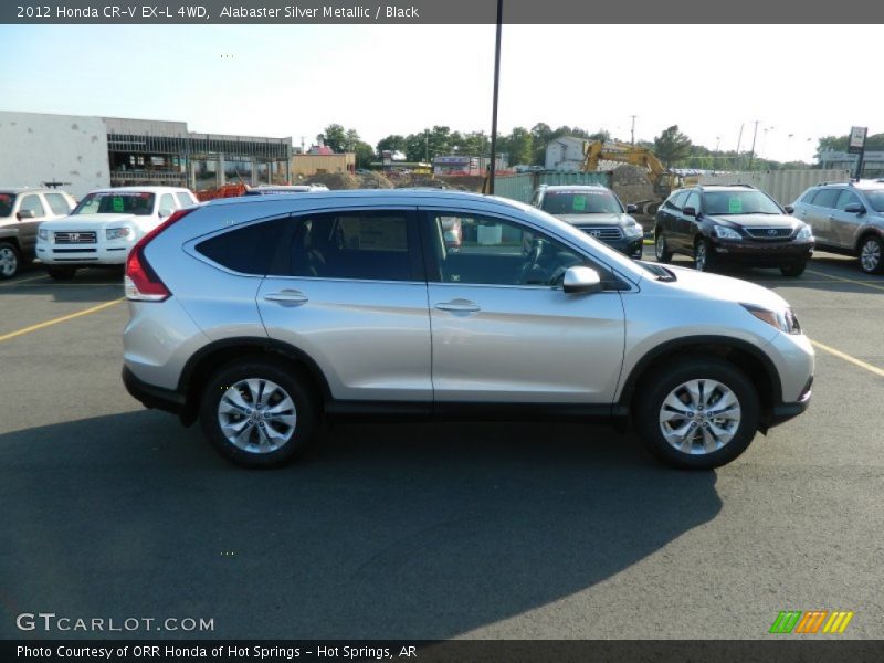 Alabaster Silver Metallic / Black 2012 Honda CR-V EX-L 4WD