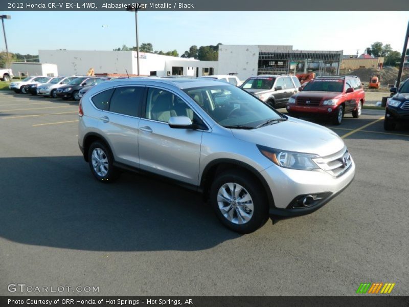 Alabaster Silver Metallic / Black 2012 Honda CR-V EX-L 4WD