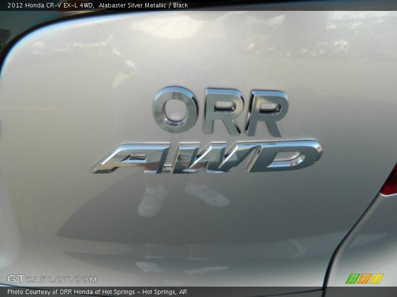Alabaster Silver Metallic / Black 2012 Honda CR-V EX-L 4WD