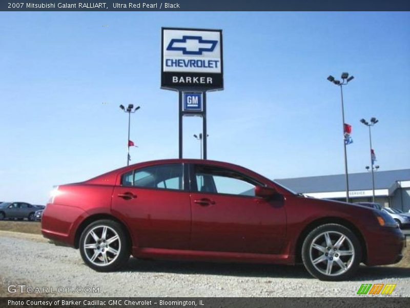 Ultra Red Pearl / Black 2007 Mitsubishi Galant RALLIART