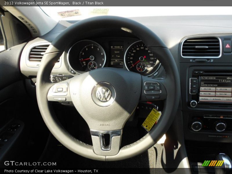 Black / Titan Black 2012 Volkswagen Jetta SE SportWagen