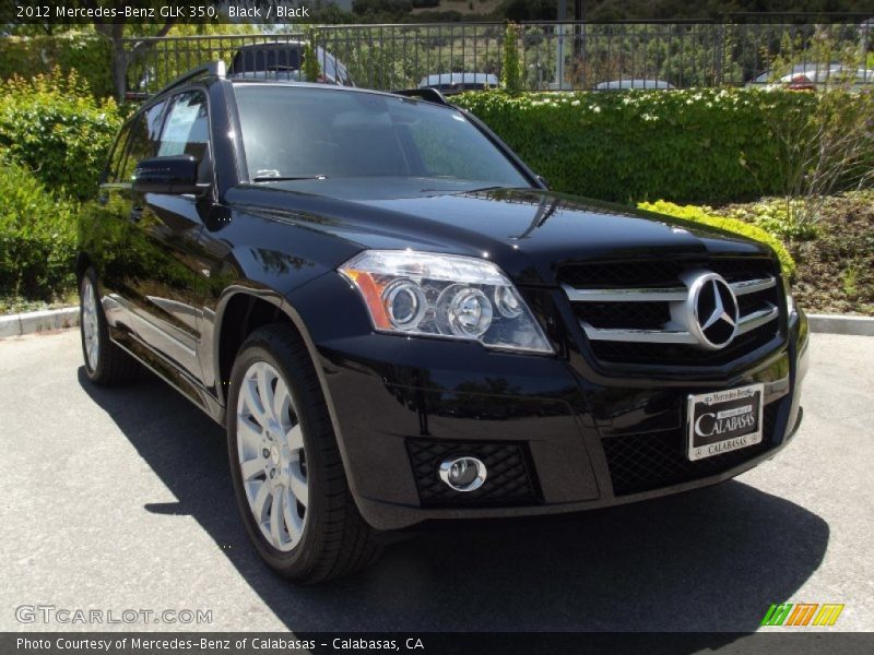 Black / Black 2012 Mercedes-Benz GLK 350
