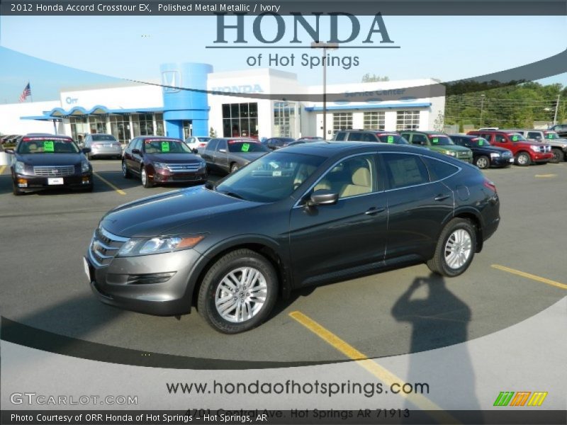 Polished Metal Metallic / Ivory 2012 Honda Accord Crosstour EX