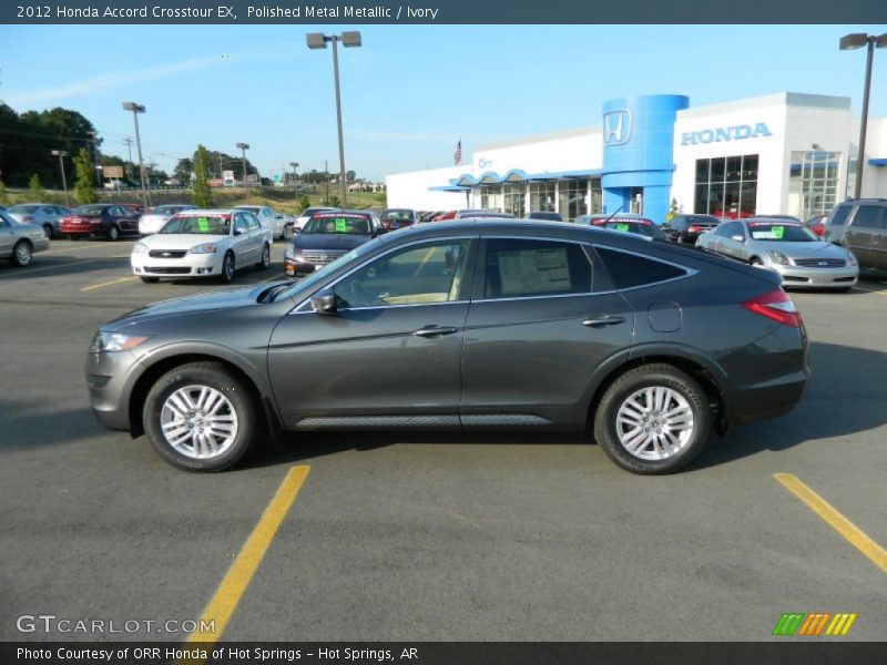 Polished Metal Metallic / Ivory 2012 Honda Accord Crosstour EX