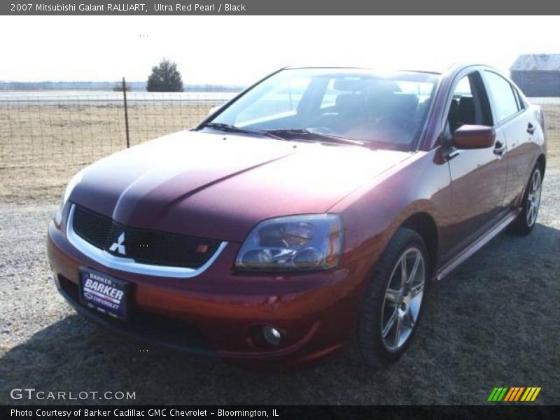 Ultra Red Pearl / Black 2007 Mitsubishi Galant RALLIART