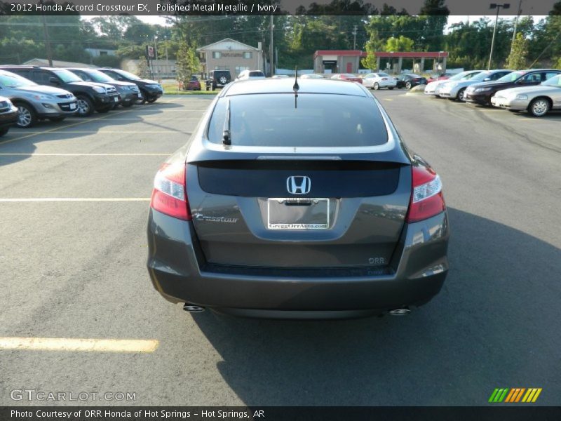 Polished Metal Metallic / Ivory 2012 Honda Accord Crosstour EX