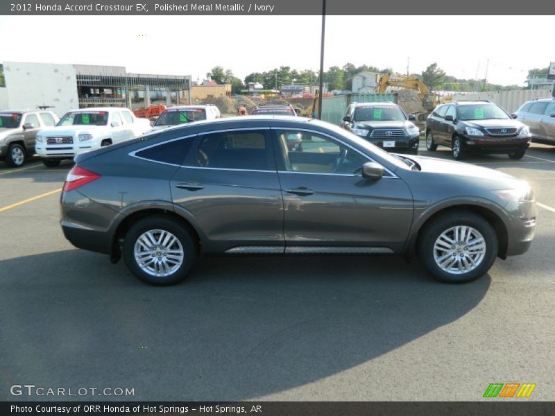 Polished Metal Metallic / Ivory 2012 Honda Accord Crosstour EX