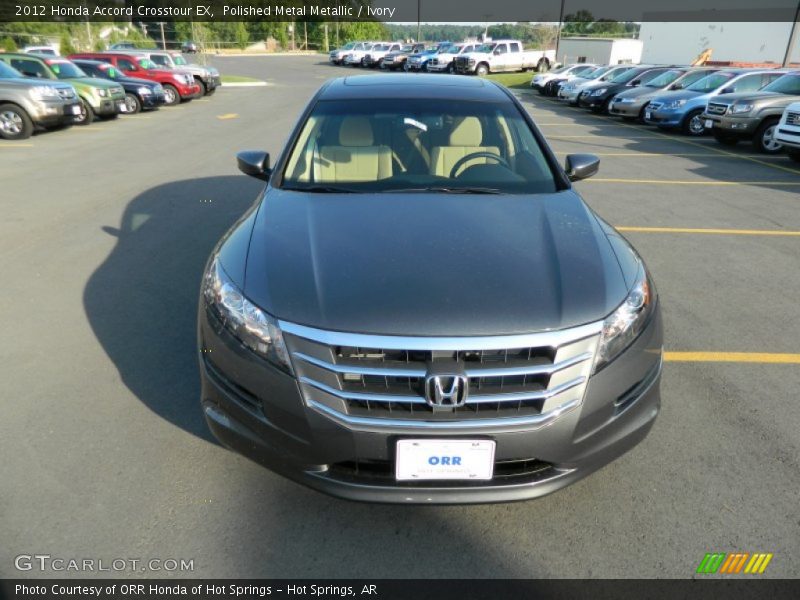 Polished Metal Metallic / Ivory 2012 Honda Accord Crosstour EX