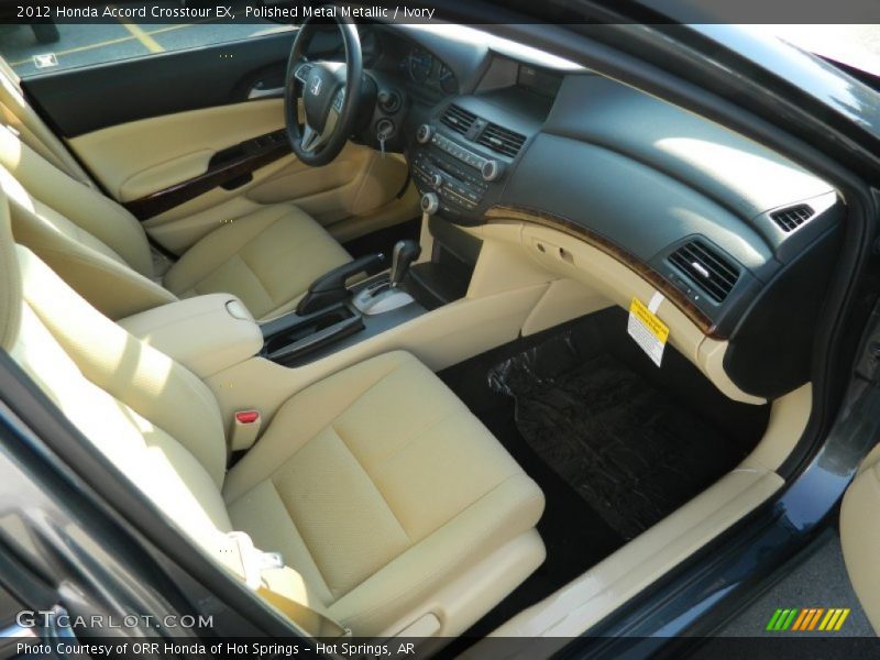 Polished Metal Metallic / Ivory 2012 Honda Accord Crosstour EX