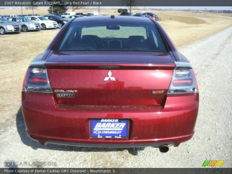 Ultra Red Pearl / Black 2007 Mitsubishi Galant RALLIART