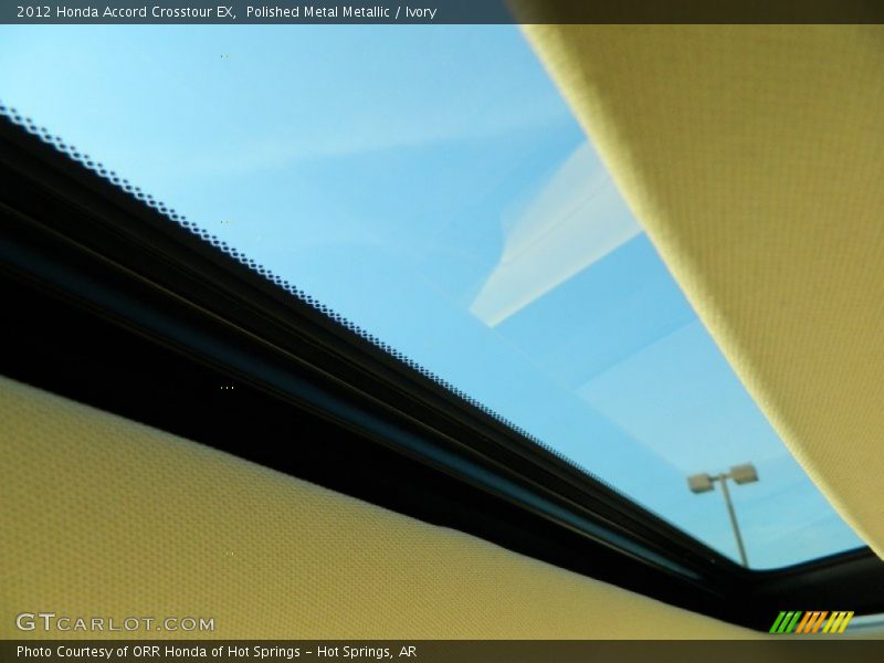 Polished Metal Metallic / Ivory 2012 Honda Accord Crosstour EX