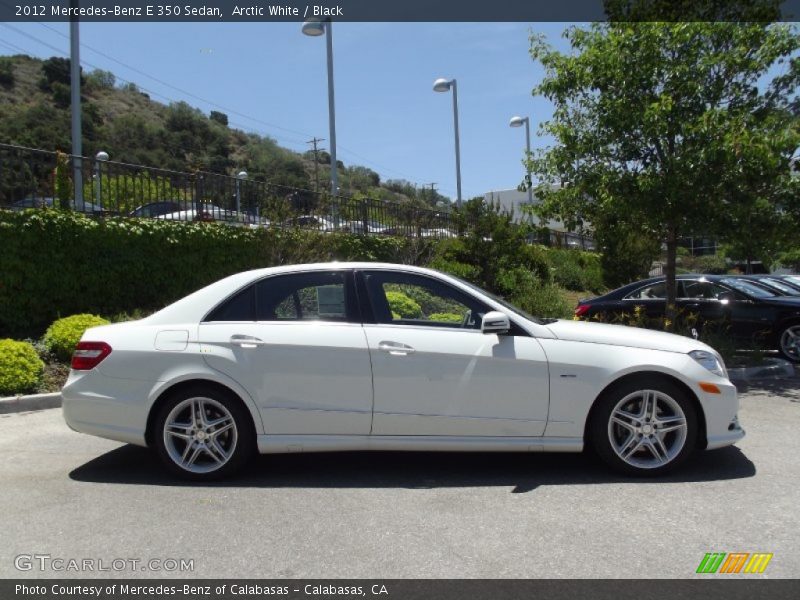 Arctic White / Black 2012 Mercedes-Benz E 350 Sedan