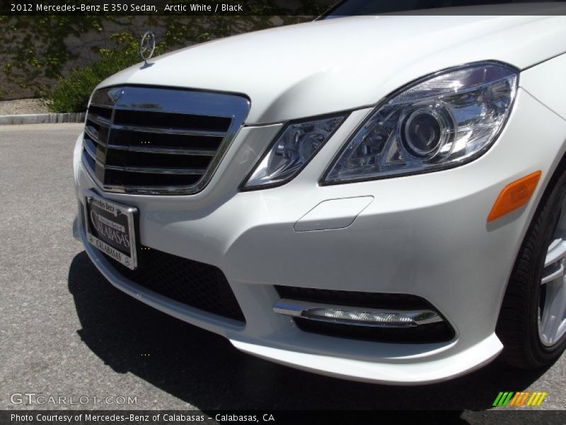 Arctic White / Black 2012 Mercedes-Benz E 350 Sedan